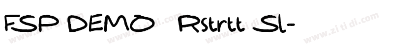 FSP DEMO   Rstrtt Sl字体转换
